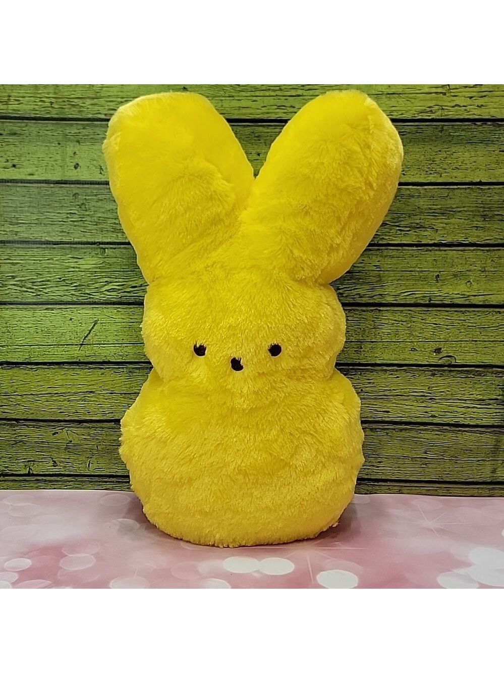 Large Furry Yellow Easter Bunny Rabbit Peeps